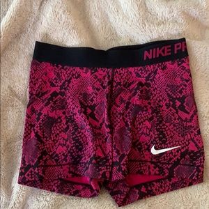 Nike Pro Spandex Medium Pink and Black